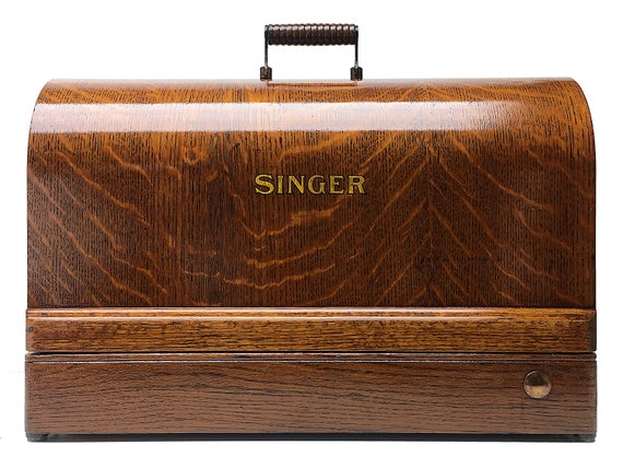 SINGER Sewing Machine Tiger Wood Bentwood Carrying Case for 15 15-91 201  201-2 66 316 Restored by 3FTERS 