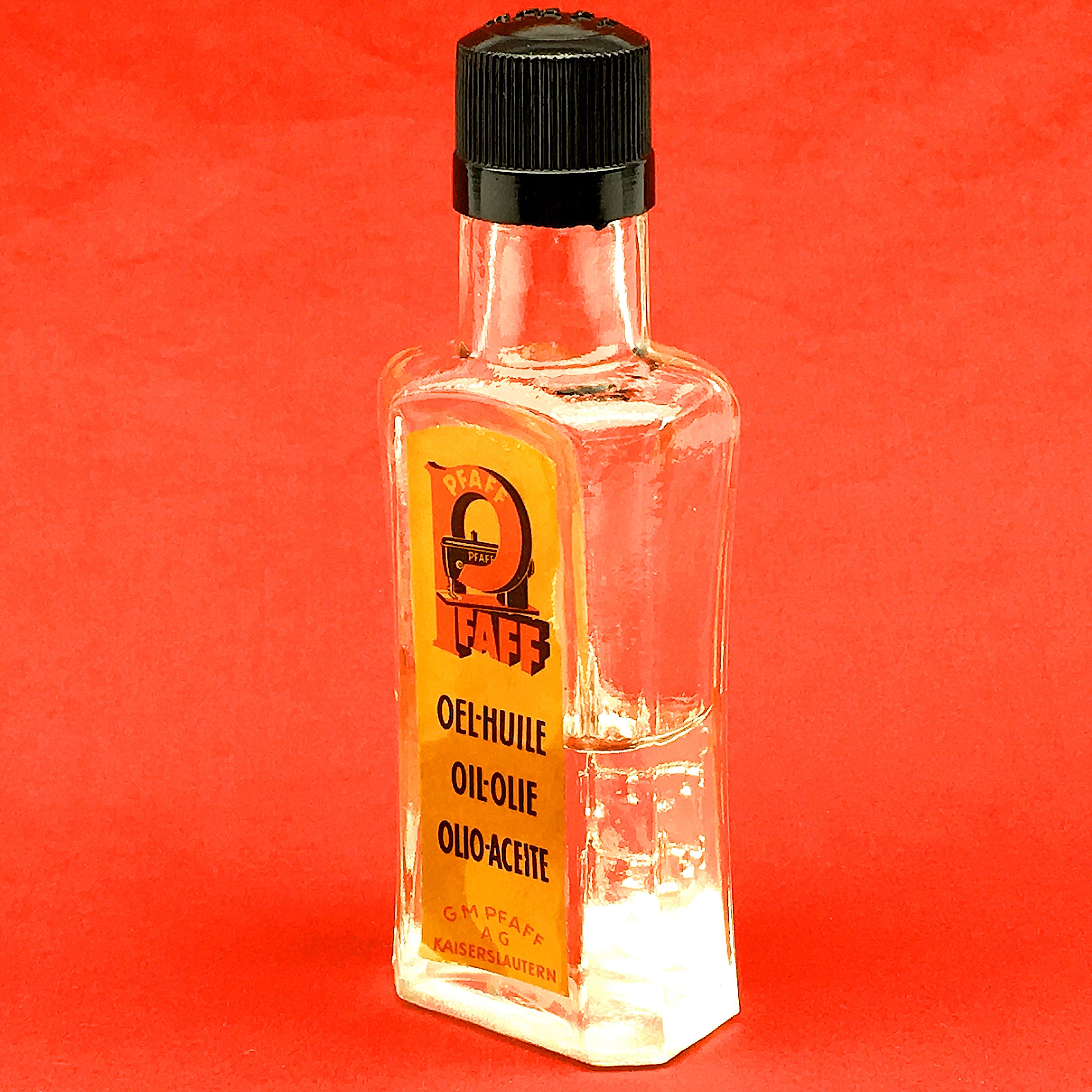 Vintage PFAFF Sewing Machine Oil Glass Bottle Oil Container Etsy