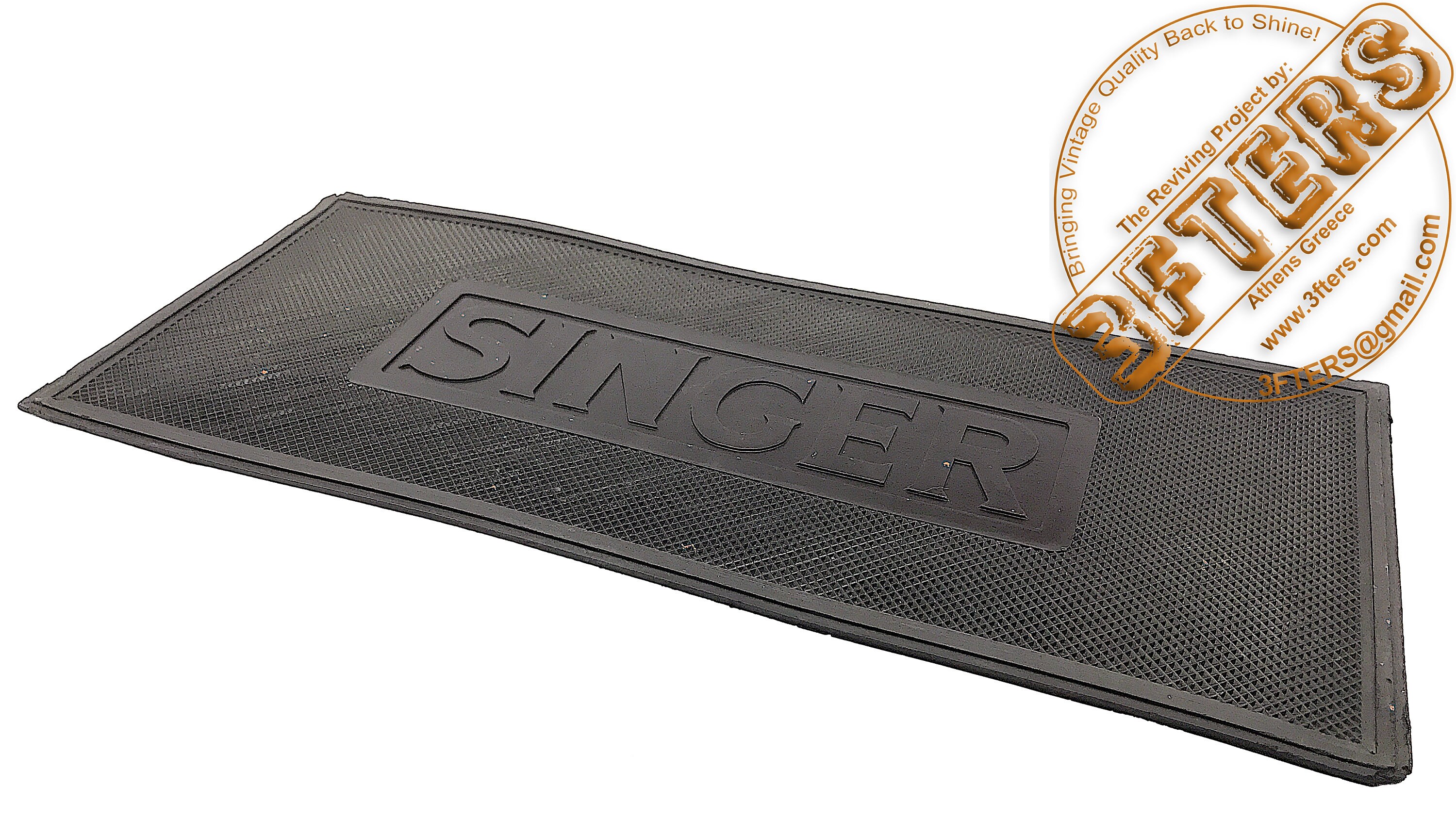 Singer Sewing Mat Vintage SINGER Sewing Machine Rubber Mats for 99 128 15 66 201 201-2 ...