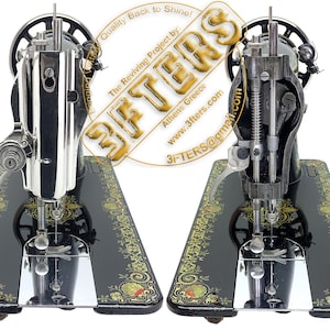 SINGER 15 Tiffany Gingerbread Heavy Duty VTG Sewing Machine Restored ...