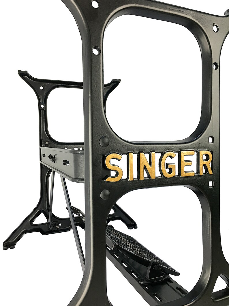 SINGER Sewing Machine Industrial Table Cast Iron Stand Legs Etsy