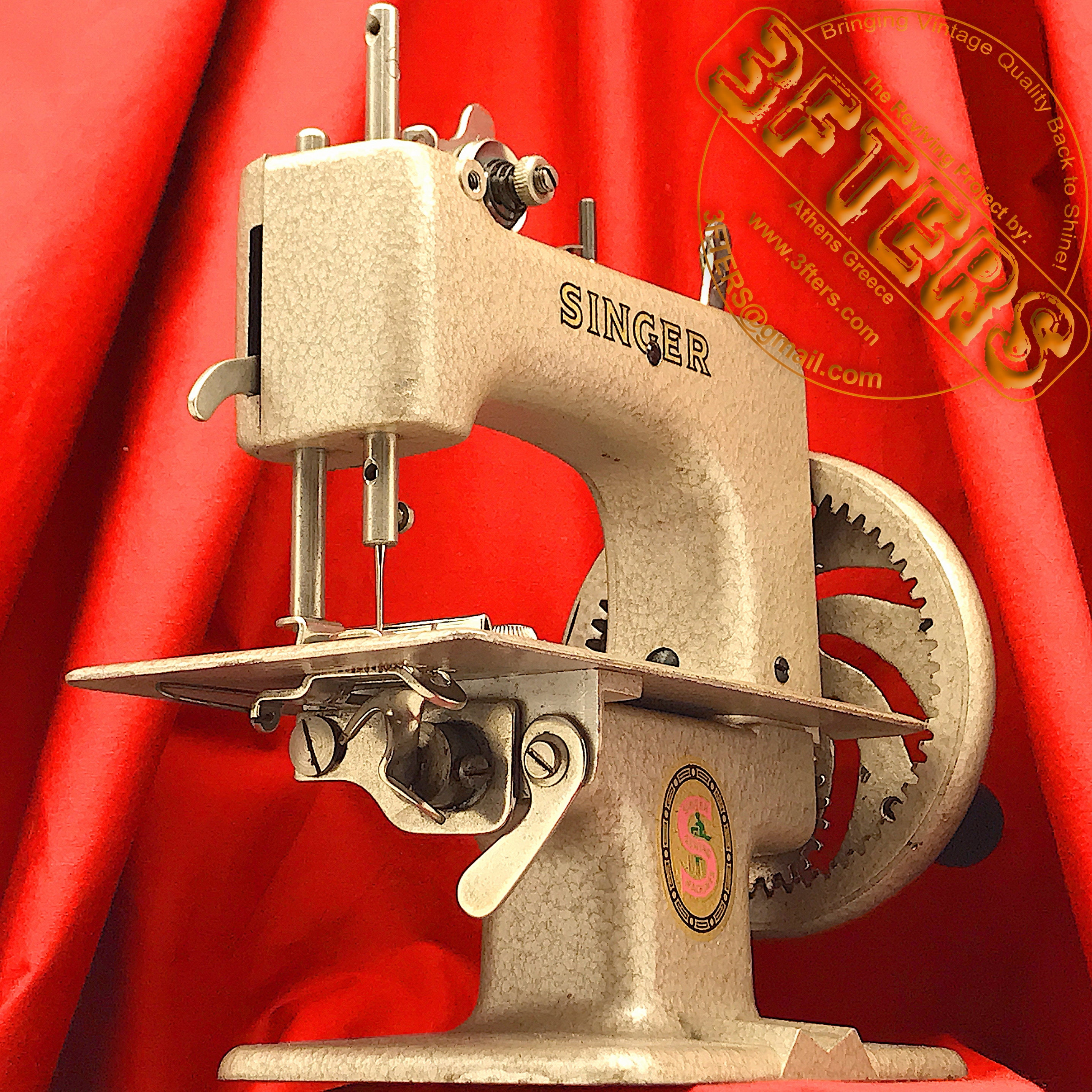 GOLD SINGER SEWHANDY 20 Child Toy Sewing Machine 20-10 Restored & Serviced  by 3FTERS 