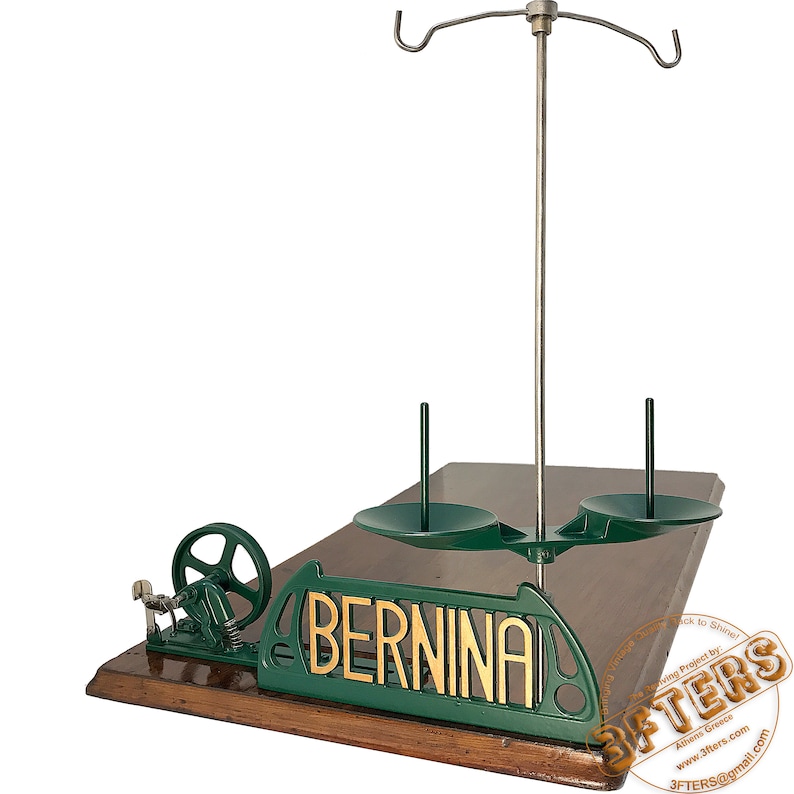 BERNINA Industrial Sewing Machine Treadle Table Thread Stand Etsy