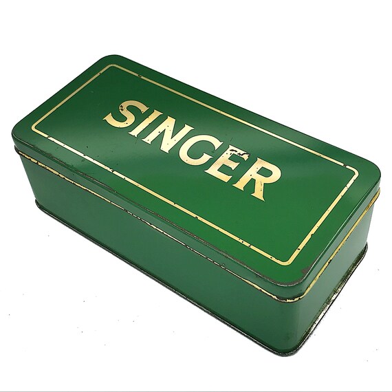 singer tin box