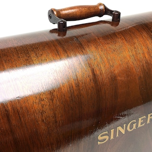 SINGER Sewing Machine Bentwood Wooden Carrying Case for 15 15-91 201 201-2 66 316 127 27 Restored by 3FTERS image 4