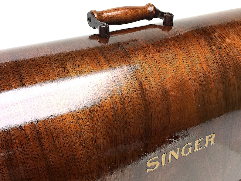 SINGER Sewing Machine Bentwood Wooden Carrying Case for 15 15-91 201 201-2 66 316 127 27 Restored by 3FTERS image 4