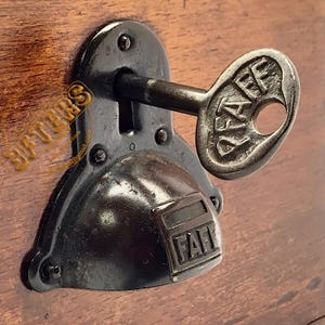Vintage PFAFF Key for Sewing Machine Bentwood Case Cover or Treadle Table Drawers