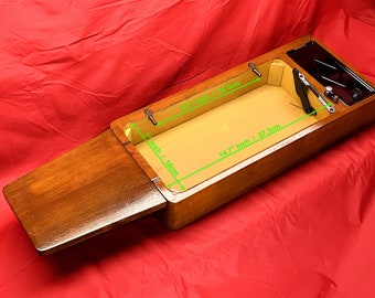Máquina de coser SINGER Base de madera de tamaño completo y tabla de extensión para 201 306 316 319 215 restaurada 3 pies