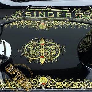 SINGER 15 Tiffany Gingerbread Heavy Duty VTG Sewing Machine Restored ...