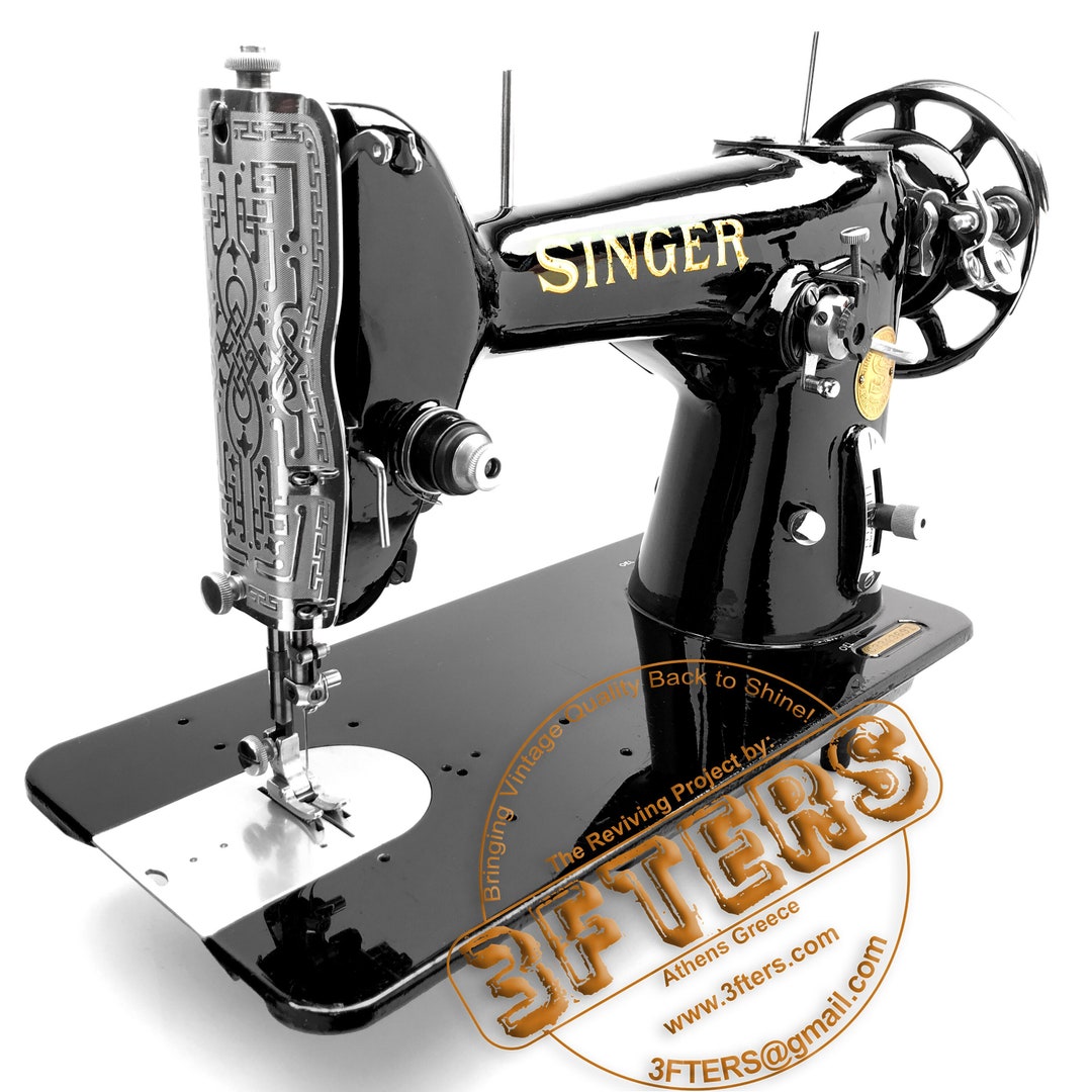 SINGER 206 Heavy Duty Zig Zag Sewing Machine Restored Serviced by