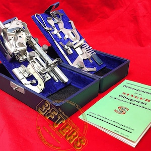 Deluxe SINGER Featherweight 221 222 Luxury German Attachments Set Box Accessories