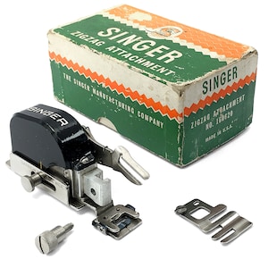 Vtg SINGER ZigZag Attachment 160620 ZigZagger Featherweight 221 222 201 66 99 Sewing Machine