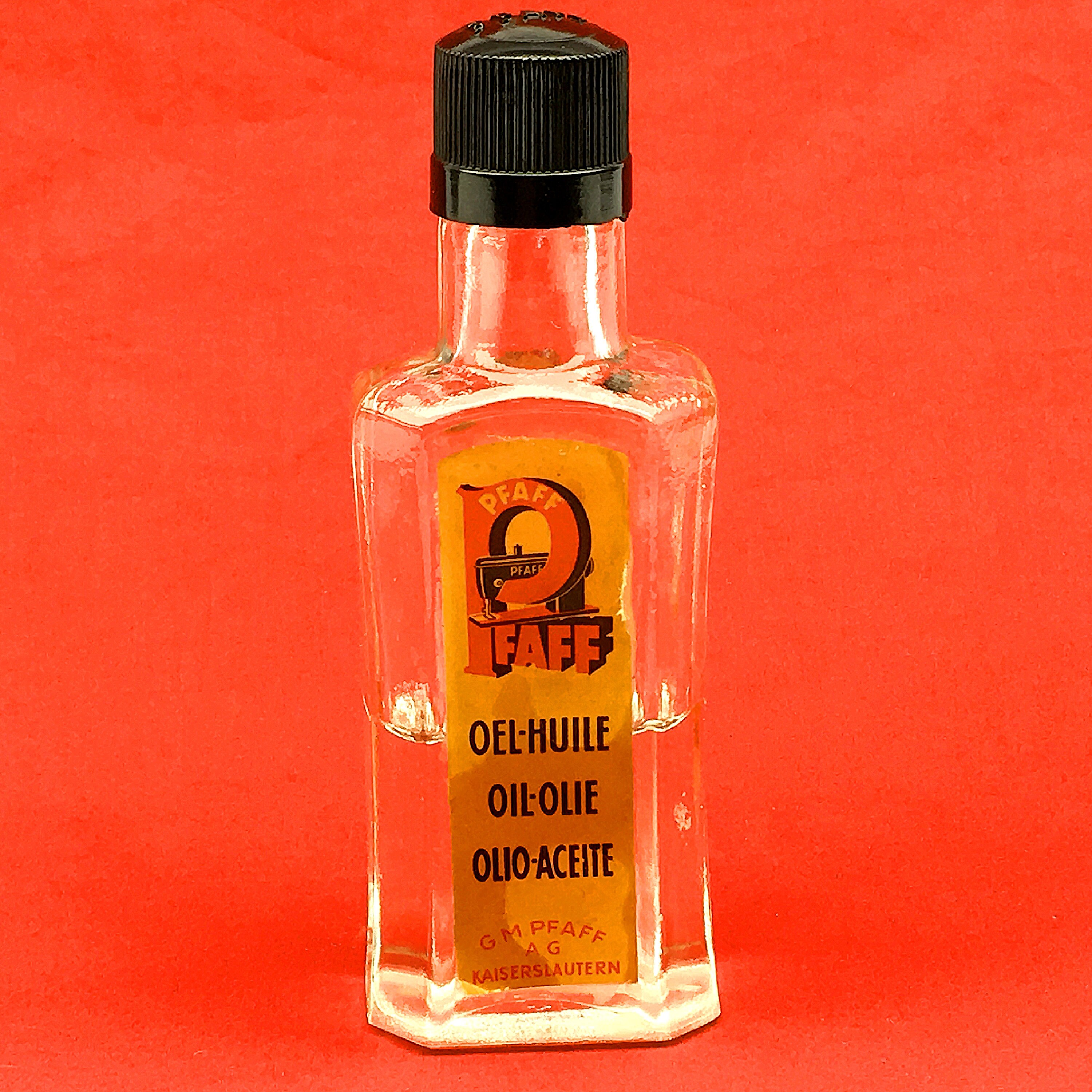 Vintage PFAFF Sewing Machine Oil Glass Bottle Oil Container Etsy