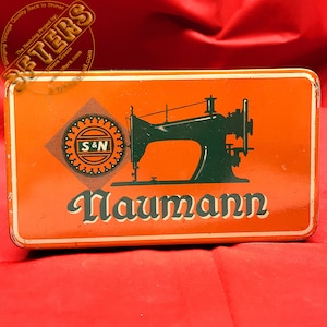 NAUMANN Vintage Accessories Attachments Tin Box Germany