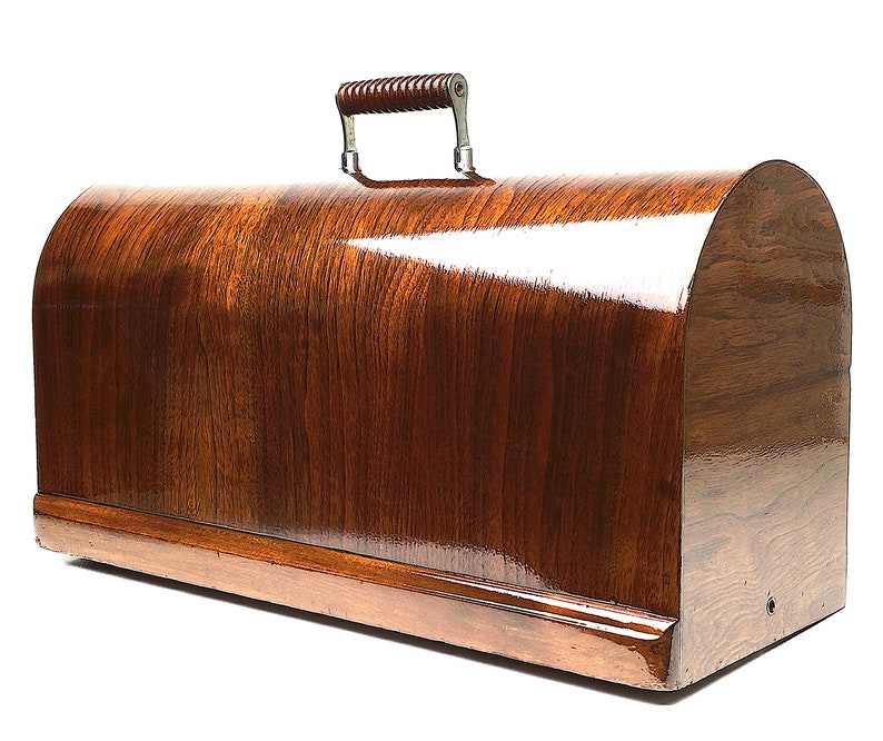 SINGER Sewing Machine Bentwood Carrying Wooden Case Top Cover Etsy