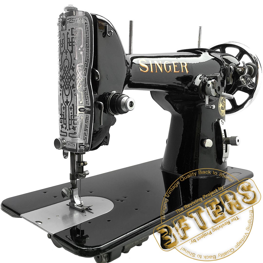 SINGER 206 Heavy Duty Zig Zag Sewing Machine Restored Serviced by