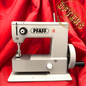 Máquina de coser de juguete para niños PFAFF antigua, con brazo libre y puntada de cadena, restaurada por 3FTERS