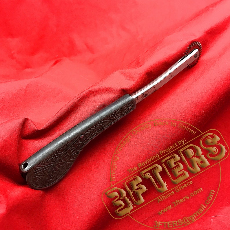 SINGER Folding Tracing Wheel Sewing Engraved Blackside Pocket Etsy