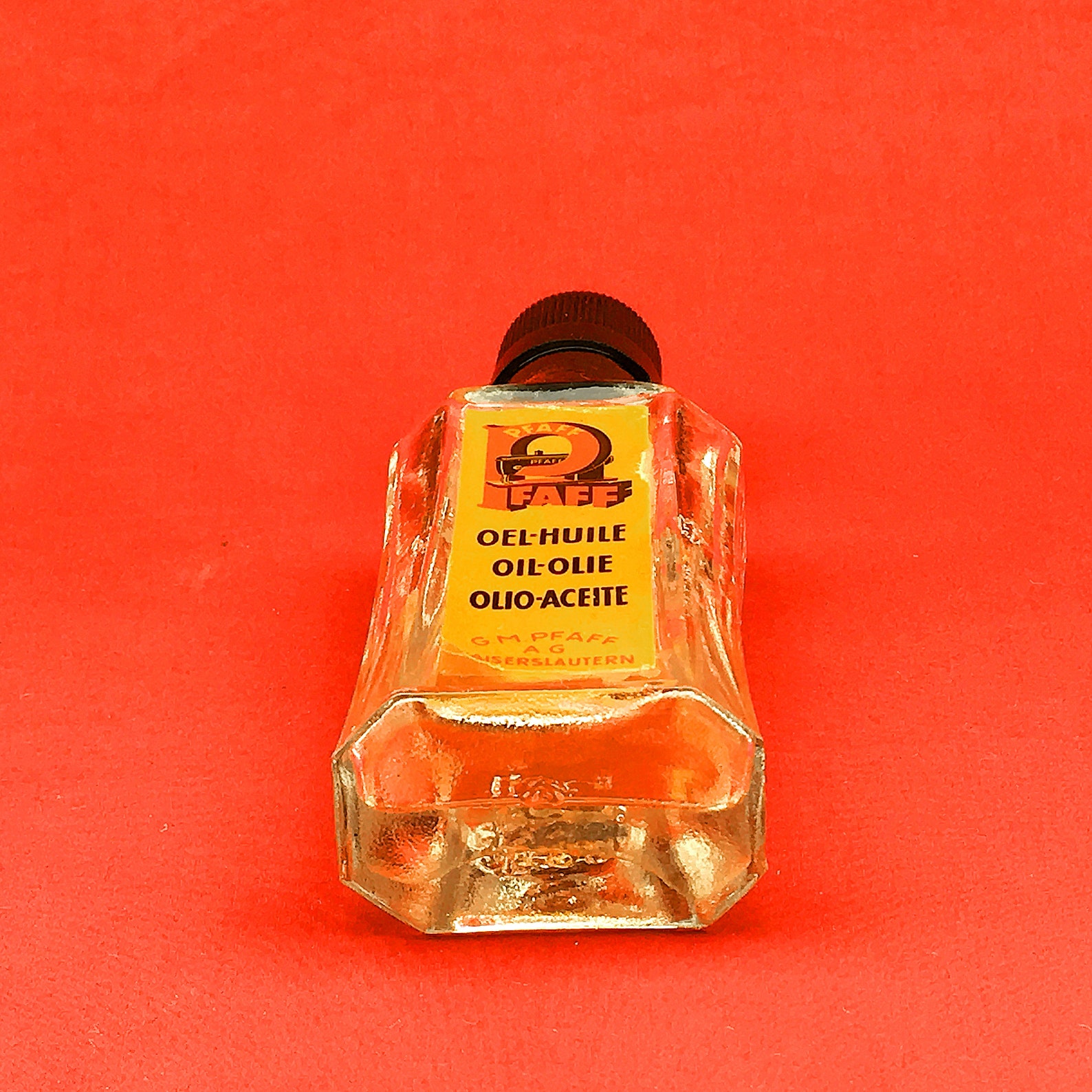 Vintage PFAFF Sewing Machine Oil Glass Bottle Oil Container Etsy