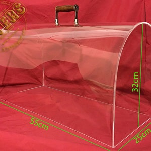 Perspex Crystal Clear Plexiglass Dome Lid SINGER Sewing Machine Case 15 201 66