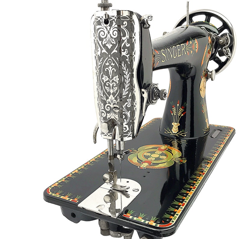 1925 SINGER 66 Lotus 66k Vtg Sewing Machine Restored & Fully Etsy