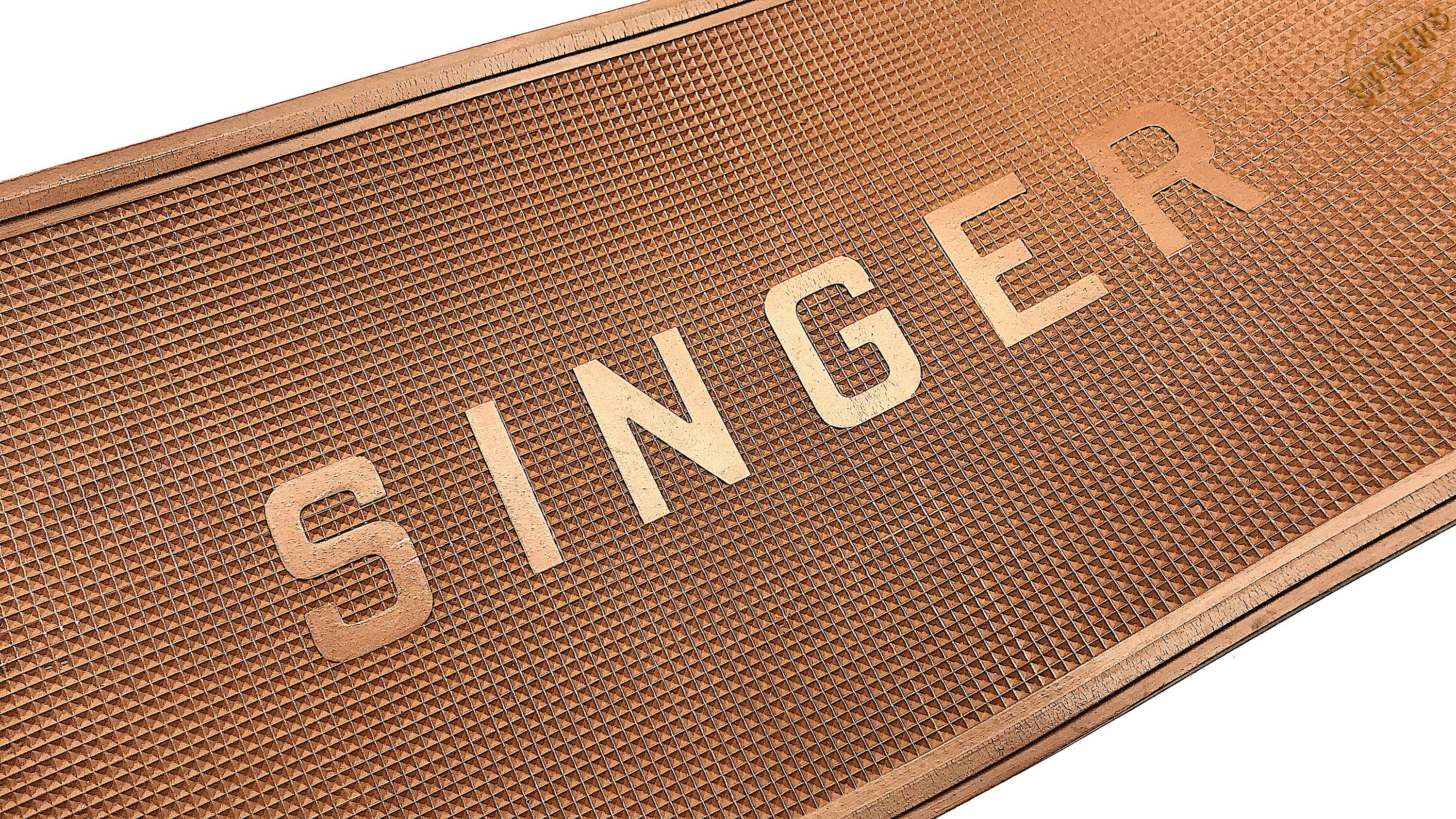 Singer Sewing Mat Vintage SINGER Sewing Machine Rubber Mats for 99 128 15 66 201 201-2 ...