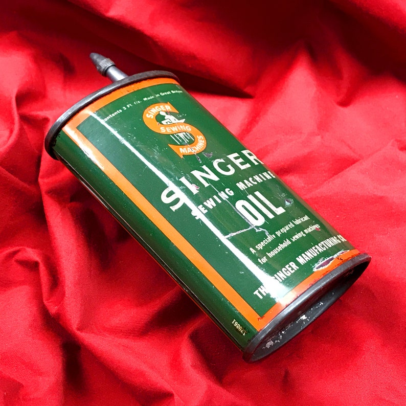 Vintage SINGER Sewing Machine Oiler Tin Metal Oil Can 3 Fl. Oz Etsy