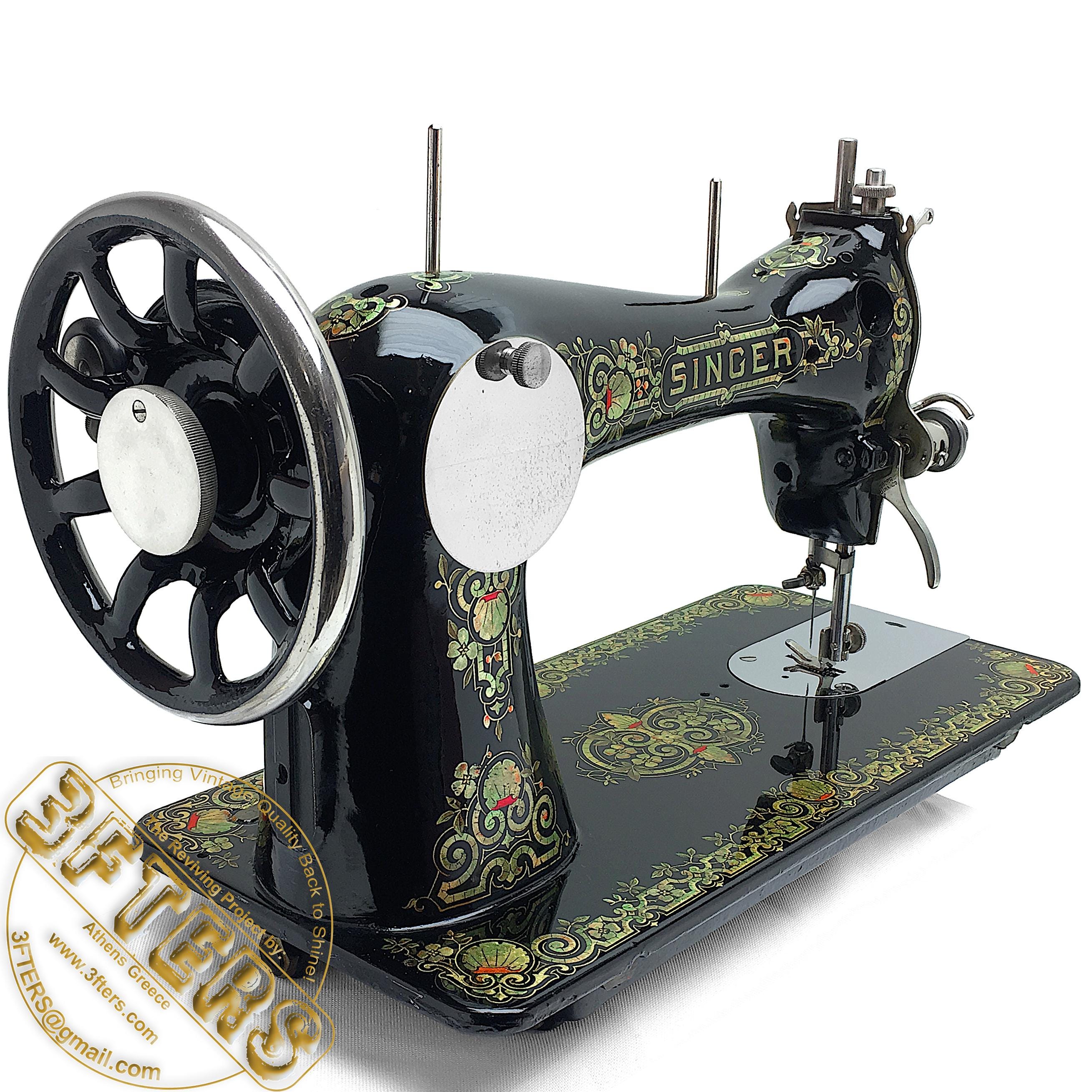 SINGER 15 Tiffany Gingerbread Heavy Duty VTG Sewing Machine