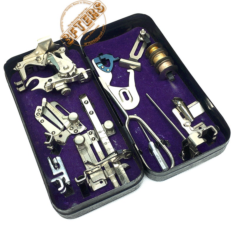 SINGER Attachment Box Metal Black Godzilla Crinkled Wrinkle Etsy