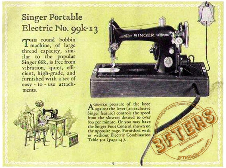 Vintage SINGER SIMANCO 192972 Sewing Machine Knee Lever for 99 Etsy
