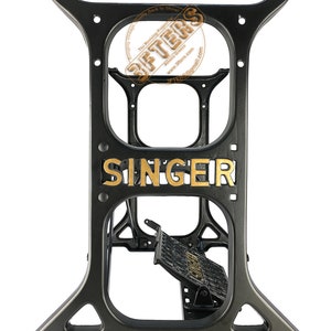 SINGER Sewing Machine Industrial Table Cast Iron Stand Legs Base by 3FTERS