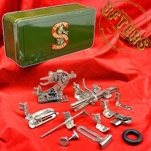 German SINGER Attachments Box for 66k 66 Low Shank Sewing Machines SIMANCO