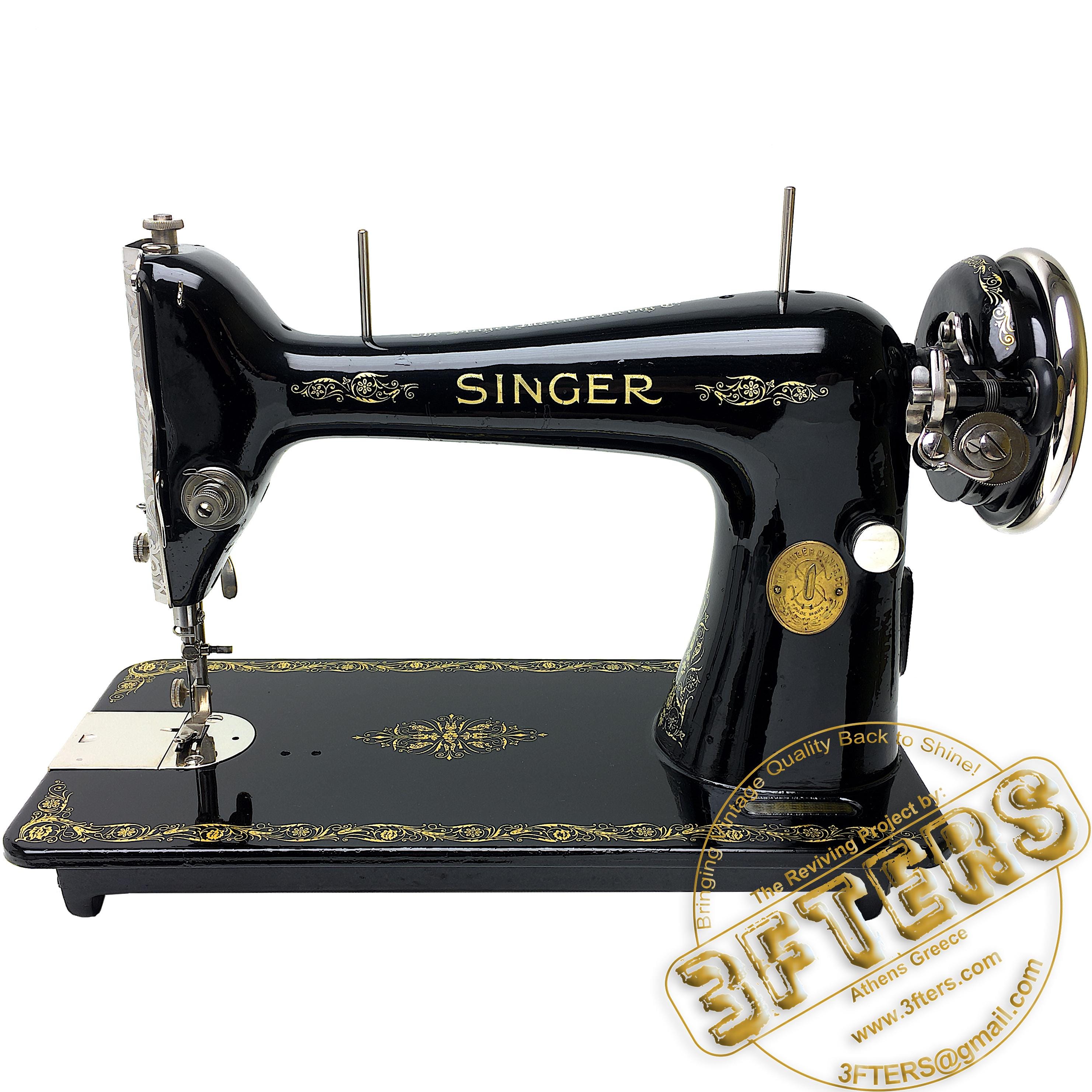 1923年製 SINGER 66 66k ビンテージミシン 3FTERSによる完全整備・修復