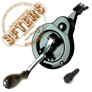 Vintage SINGER SIMANCO Sewing Machine Hand Crank Handle Serviced & Restored by 3FTERS