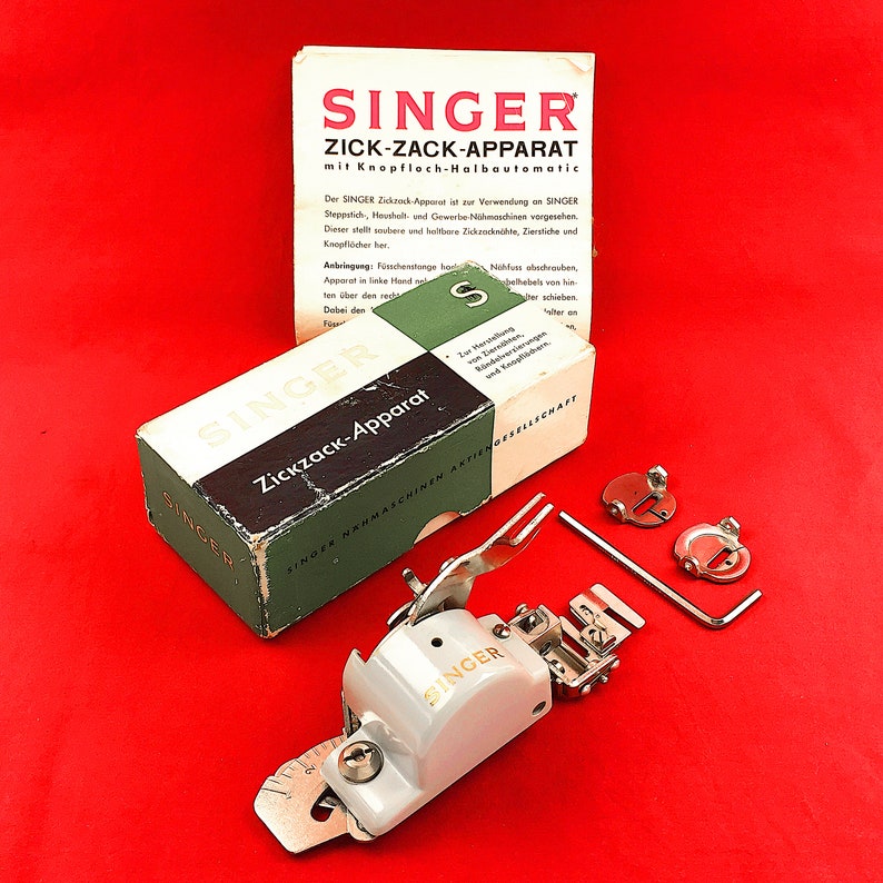 SINGER SF701 Zigzag Attachment Foot Zigzagger Vintage Made in Etsy