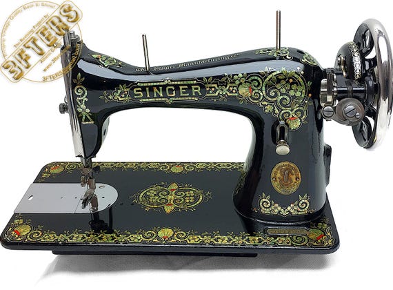 SINGER 15 Tiffany Gingerbread Heavy Duty VTG Sewing Machine