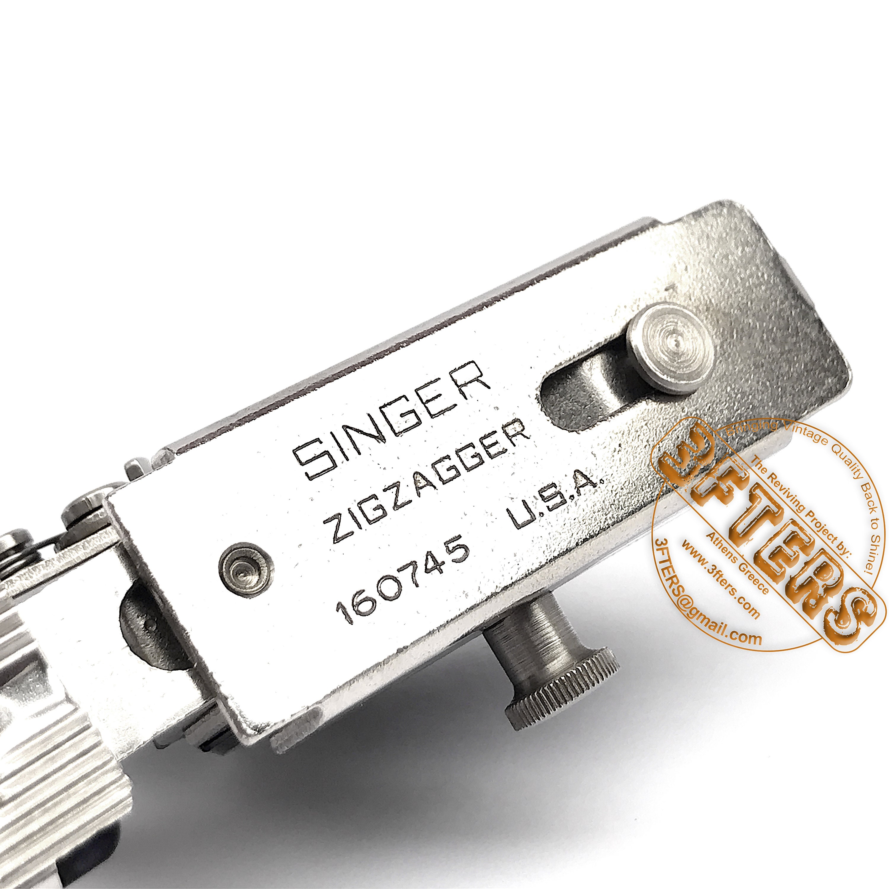 VTG SINGER ジグザグアタッチメント 160745 斜めシャンクミシン