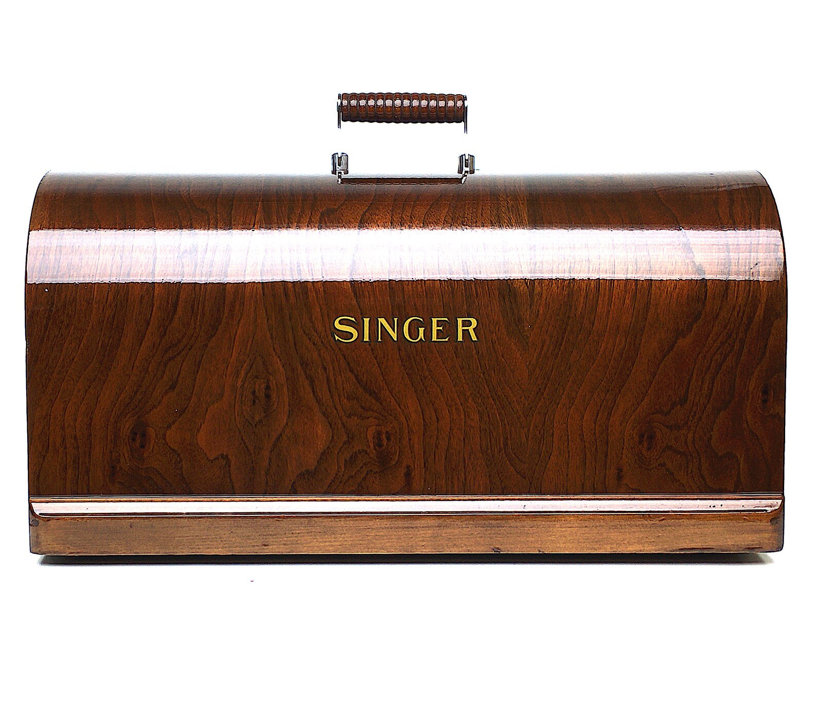 SINGER Sewing Machine Bentwood Carrying Wooden Case Top Cover Etsy