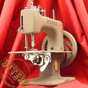 SINGER SEWHANDY 20 Máquina de coser arrugada de juguete para niños 20-10 Restaurada y mantenida por 3FTERS