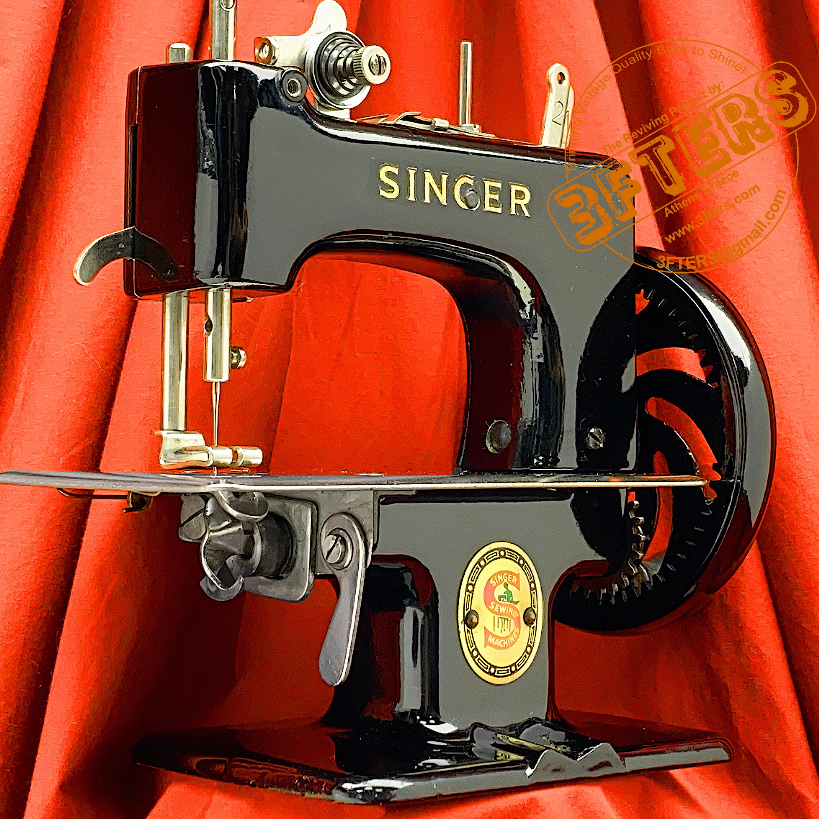 SINGER SEWHANDY 20 RED S Child Toy Sewing Machine 201 Etsy