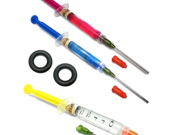 SINGER Sewing Machine Maintenance SET Oil + Gear Grease + Motor Lubricant + Bobbin Winder Tire Ring by 3FTERS