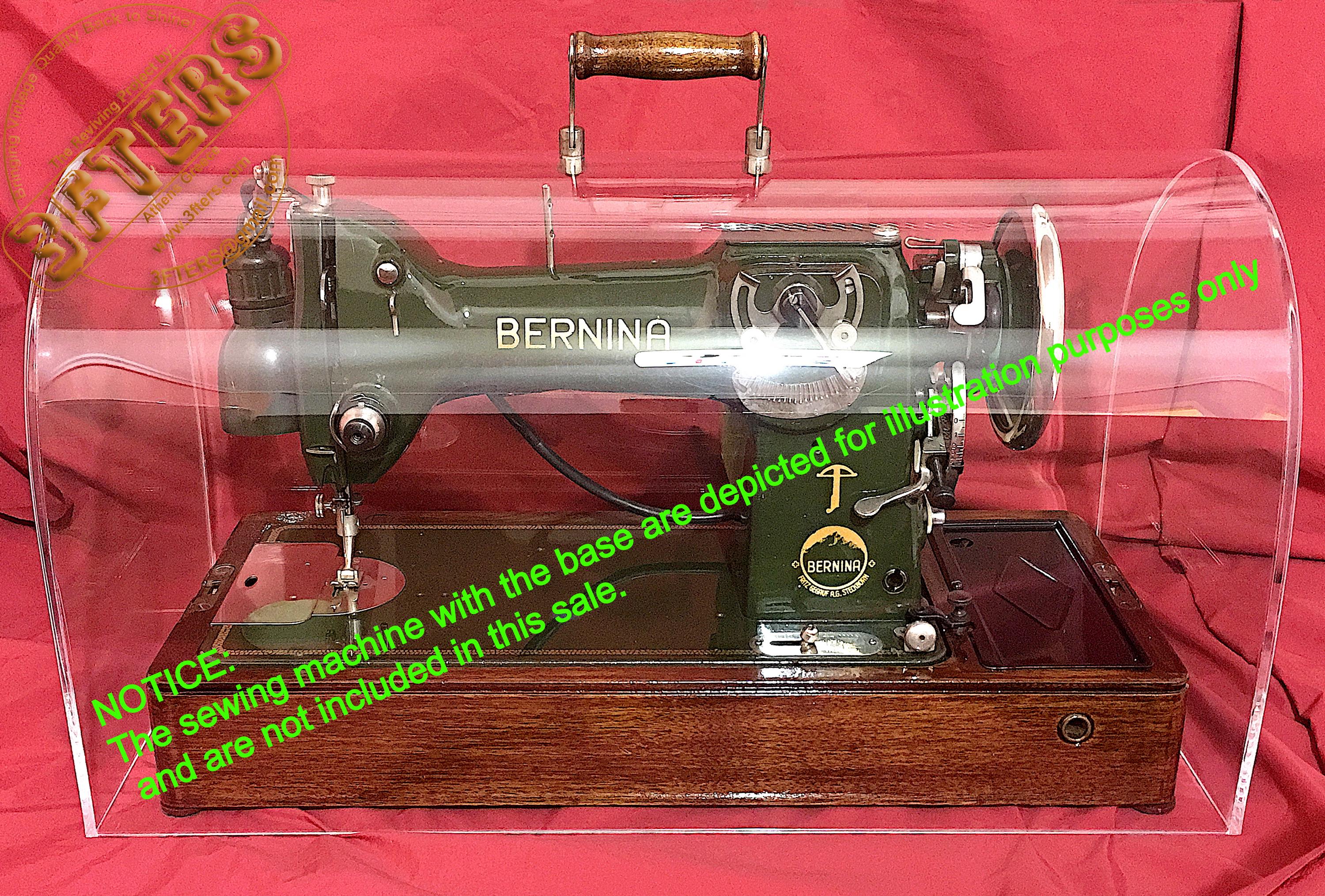 Perspex Machine Perspex Crystal Clear Plexiglass Dome Lid SINGER Sewing Machine Case 15 ...