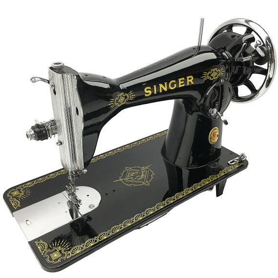 SINGER 15K 15 RAF Decals Red S Heavy Duty Vintage Sewing Machine Restored &  Serviced by 3FTERS 