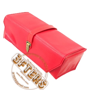 SINGER Featherweight 221 221k 222 222k Red Vinyl Accessories Attachments Case Box