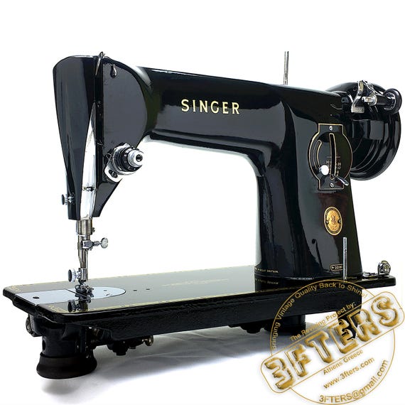 SINGER 201k Heavy Duty Sewing Machine Serviced & Restored by 3FTERS