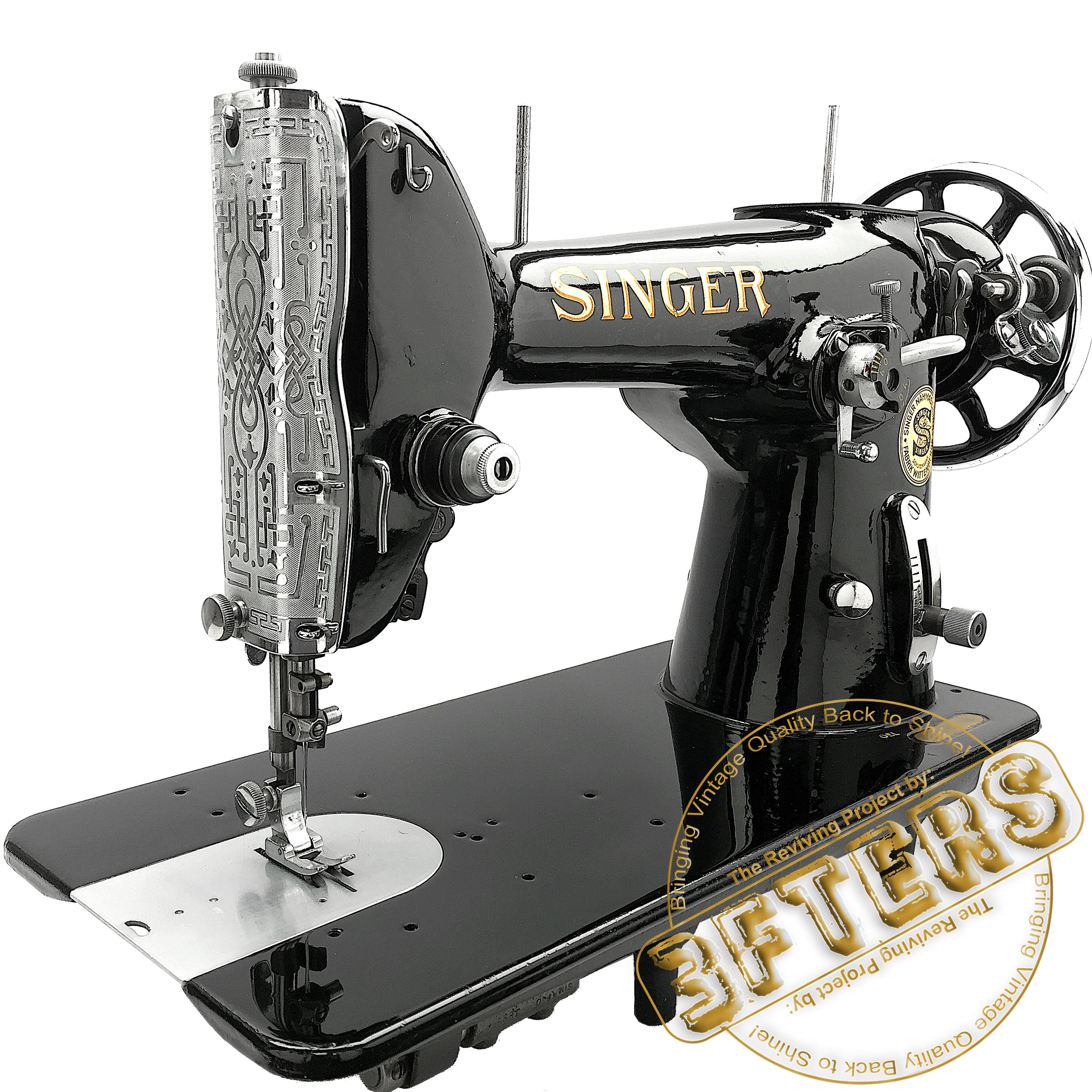 SINGER 206 Heavy Duty Zig Zag Sewing Machine Restored Serviced by