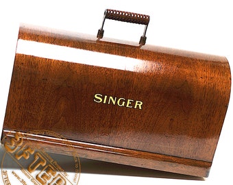 SINGER Machine à coudre Bentwood Carrying Wooden Case Top Cover Couvercle 99 28 128 VS-3