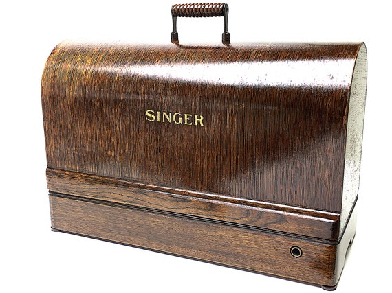 SINGER Sewing Machine Bentwood Wooden Carrying Case for 15 15-91