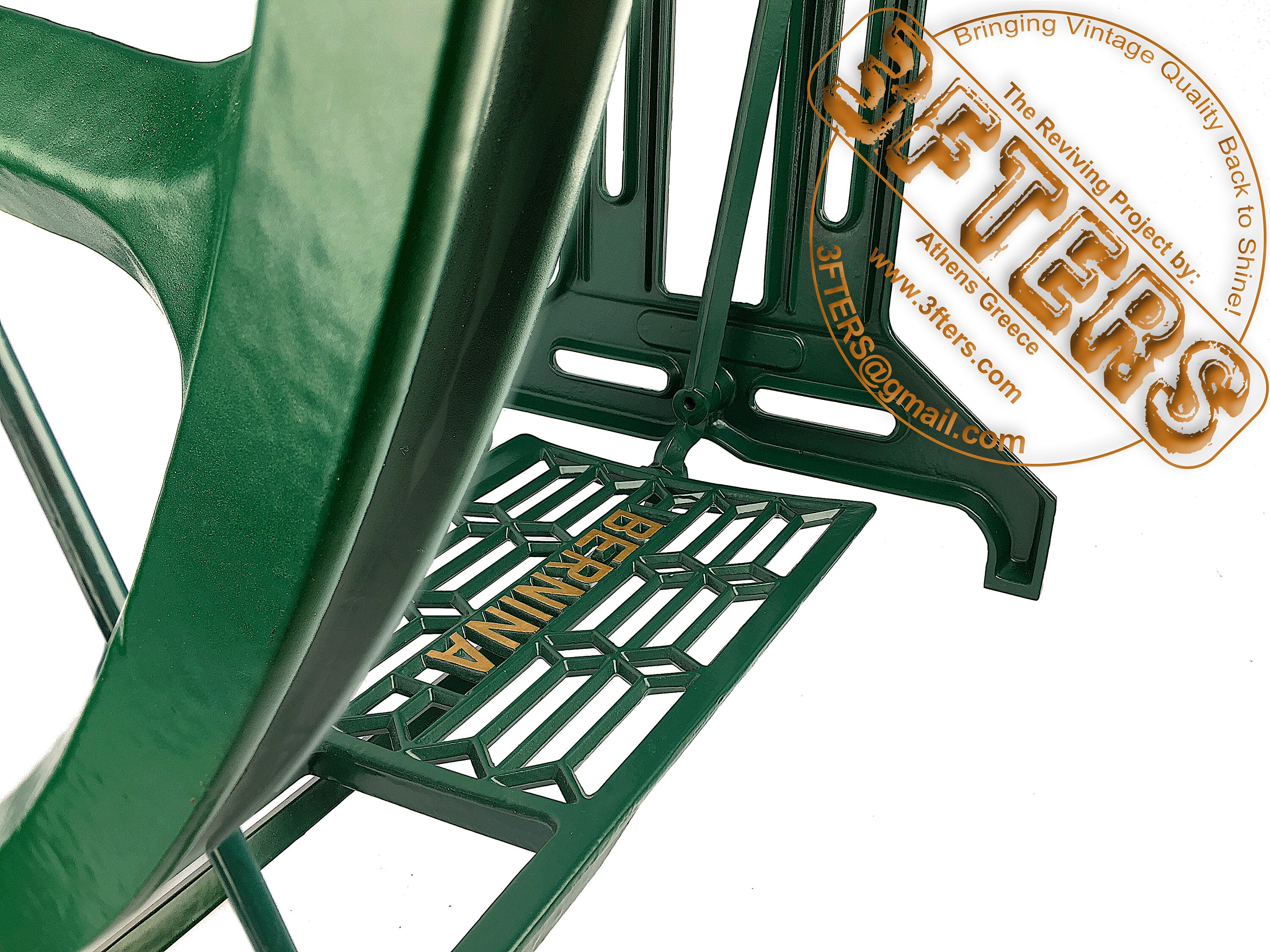 BERNINA Industrial Sewing Machine Treadle Table Cast Iron Etsy UK