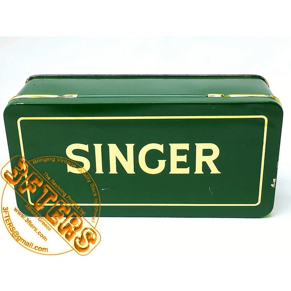 SINGER Vintage Accessories Attachments Tin Box German Made Etsy